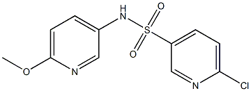 6-chloro-N-(6-methoxypyridin-3-yl)pyridine-3-sulfonamide Structure