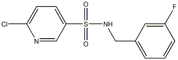 6-chloro-N-[(3-fluorophenyl)methyl]pyridine-3-sulfonamide