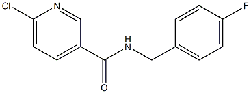 6-chloro-N-[(4-fluorophenyl)methyl]pyridine-3-carboxamide