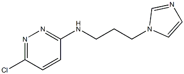 6-chloro-N-[3-(1H-imidazol-1-yl)propyl]pyridazin-3-amine Structure