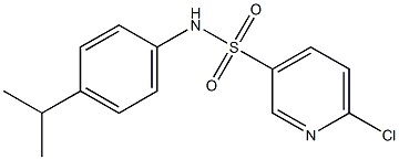 6-chloro-N-[4-(propan-2-yl)phenyl]pyridine-3-sulfonamide