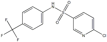 6-chloro-N-[4-(trifluoromethyl)phenyl]pyridine-3-sulfonamide|