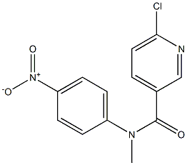 6-chloro-N-methyl-N-(4-nitrophenyl)pyridine-3-carboxamide Structure