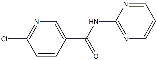 6-chloro-N-pyrimidin-2-ylnicotinamide 结构式