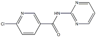 6-chloro-N-pyrimidin-2-ylnicotinamide 化学構造式