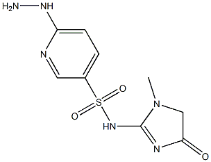 6-hydrazinyl-N-(1-methyl-4-oxo-4,5-dihydro-1H-imidazol-2-yl)pyridine-3-sulfonamide Structure