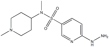 6-hydrazinyl-N-methyl-N-(1-methylpiperidin-4-yl)pyridine-3-sulfonamide