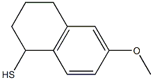6-methoxy-1,2,3,4-tetrahydronaphthalene-1-thiol Struktur