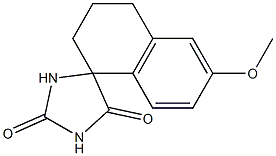 6'-methoxy-3',4'-dihydro-2'H-spiro[imidazolidine-4,1'-naphthalene]-2,5-dione Struktur