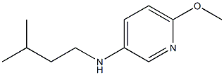 6-methoxy-N-(3-methylbutyl)pyridin-3-amine 结构式