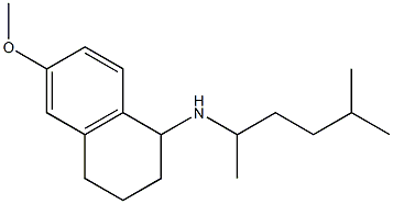 6-methoxy-N-(5-methylhexan-2-yl)-1,2,3,4-tetrahydronaphthalen-1-amine Struktur