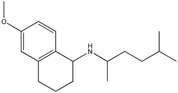 6-methoxy-N-(5-methylhexan-2-yl)-1,2,3,4-tetrahydronaphthalen-1-amine,,结构式