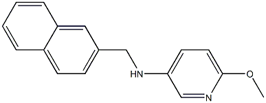 6-methoxy-N-(naphthalen-2-ylmethyl)pyridin-3-amine 化学構造式