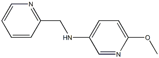 6-methoxy-N-(pyridin-2-ylmethyl)pyridin-3-amine Struktur