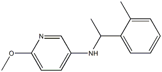 6-methoxy-N-[1-(2-methylphenyl)ethyl]pyridin-3-amine Structure