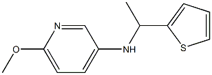 6-methoxy-N-[1-(thiophen-2-yl)ethyl]pyridin-3-amine 化学構造式