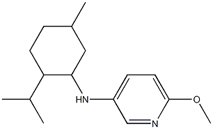 6-methoxy-N-[5-methyl-2-(propan-2-yl)cyclohexyl]pyridin-3-amine Struktur