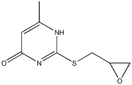 6-methyl-2-[(oxiran-2-ylmethyl)sulfanyl]-1,4-dihydropyrimidin-4-one Structure