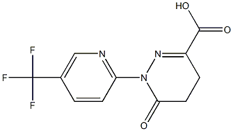 6-oxo-1-[5-(trifluoromethyl)pyridin-2-yl]-1,4,5,6-tetrahydropyridazine-3-carboxylic acid Structure