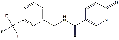 6-oxo-N-{[3-(trifluoromethyl)phenyl]methyl}-1,6-dihydropyridine-3-carboxamide Structure