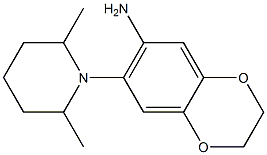 7-(2,6-dimethylpiperidin-1-yl)-2,3-dihydro-1,4-benzodioxin-6-amine Structure