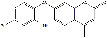 7-(2-amino-4-bromophenoxy)-4-methyl-2H-chromen-2-one Structure