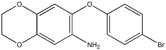 7-(4-bromophenoxy)-2,3-dihydro-1,4-benzodioxin-6-amine Structure