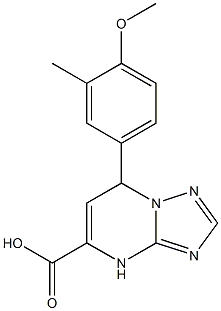 7-(4-methoxy-3-methylphenyl)-4,7-dihydro[1,2,4]triazolo[1,5-a]pyrimidine-5-carboxylic acid 结构式