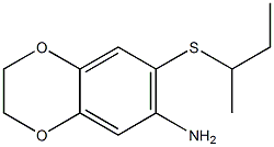 7-(butan-2-ylsulfanyl)-2,3-dihydro-1,4-benzodioxin-6-amine Structure