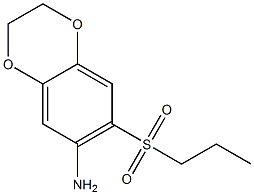 7-(propane-1-sulfonyl)-2,3-dihydro-1,4-benzodioxin-6-amine Structure