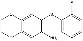 7-[(2-fluorophenyl)sulfanyl]-2,3-dihydro-1,4-benzodioxin-6-amine