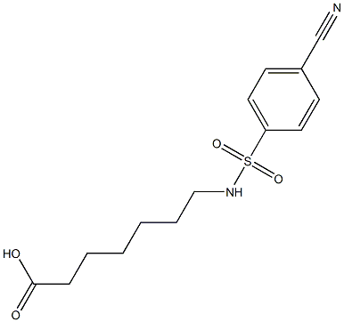 7-[(4-cyanobenzene)sulfonamido]heptanoic acid