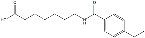 7-[(4-ethylbenzoyl)amino]heptanoic acid 结构式