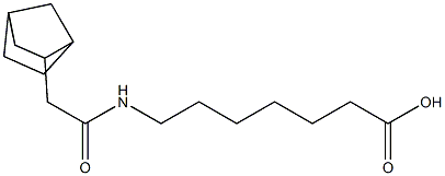 7-[(bicyclo[2.2.1]hept-2-ylacetyl)amino]heptanoic acid 结构式