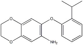 7-[2-(propan-2-yl)phenoxy]-2,3-dihydro-1,4-benzodioxin-6-amine|