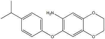  7-[4-(propan-2-yl)phenoxy]-2,3-dihydro-1,4-benzodioxin-6-amine