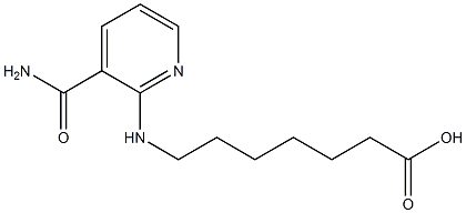 7-{[3-(aminocarbonyl)pyridin-2-yl]amino}heptanoic acid Structure