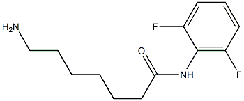 7-amino-N-(2,6-difluorophenyl)heptanamide,,结构式