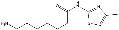  7-amino-N-(4-methyl-1,3-thiazol-2-yl)heptanamide