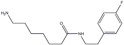  7-amino-N-[2-(4-fluorophenyl)ethyl]heptanamide
