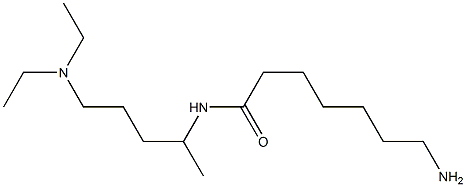 7-amino-N-[4-(diethylamino)-1-methylbutyl]heptanamide Struktur