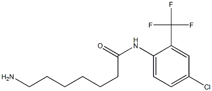 7-amino-N-[4-chloro-2-(trifluoromethyl)phenyl]heptanamide