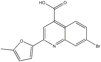 7-bromo-2-(5-methylfuran-2-yl)quinoline-4-carboxylic acid Structure