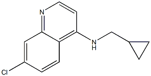 7-chloro-N-(cyclopropylmethyl)quinolin-4-amine Struktur