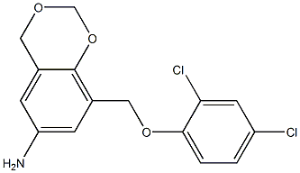 8-(2,4-dichlorophenoxymethyl)-2,4-dihydro-1,3-benzodioxin-6-amine Structure
