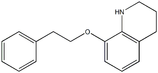 8-(2-phenylethoxy)-1,2,3,4-tetrahydroquinoline 化学構造式
