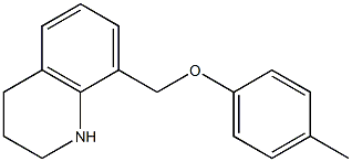 8-(4-methylphenoxymethyl)-1,2,3,4-tetrahydroquinoline Struktur