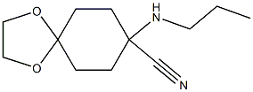 8-(propylamino)-1,4-dioxaspiro[4.5]decane-8-carbonitrile