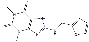 8-[(furan-2-ylmethyl)amino]-1,3-dimethyl-2,3,6,7-tetrahydro-1H-purine-2,6-dione Structure