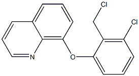 8-[3-chloro-2-(chloromethyl)phenoxy]quinoline Struktur